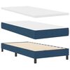 vidaXL Cama tipo Box Spring con colch&oacute;n Azul 200 x 100 cm tela