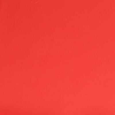 vidaXL Reposapiés cuero sintético rojo 78x56x32 cm