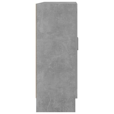 vidaXL Armario de libros contrachapada gris hormigón 82,5x30,5x80 cm