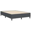 vidaXL Cama de plataforma Gris oscuro 140 x 200 cm Tela de Pana