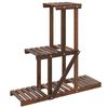 vidaXL Soporte para flores de madera maciza abeto 81x25x75,5 cm