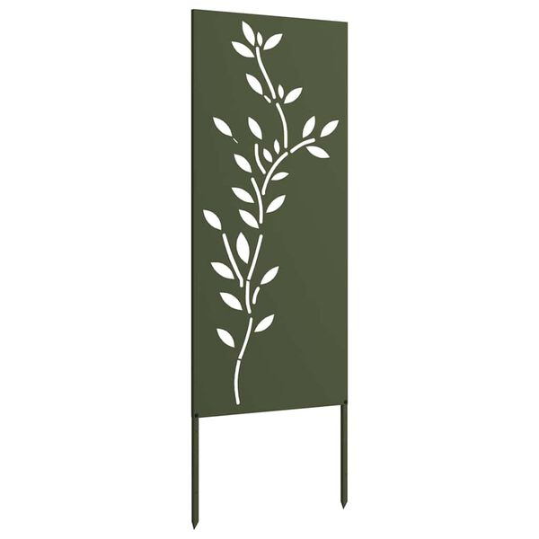 vidaXL Panel Decorativo de Jardín Verde oliva 50 x 140 cm
