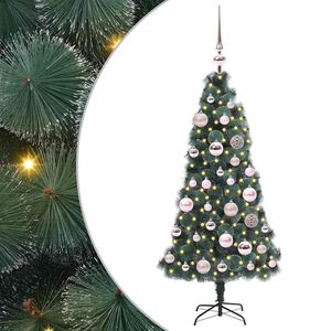 vidaXL &Aacute;rbol de Navidad Artificial Preiluminado con Juego de Bolas PET