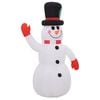 vidaXL Mu&ntilde;eco de nieve hinchable con LED 120 cm