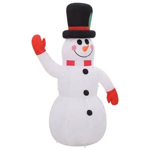 vidaXL Mu&ntilde;eco de nieve hinchable con LED 120 cm