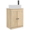 vidaXL Vanidad de ba&ntilde;o con lavabo Roble Sonoma 54 x 35 x 83 cm