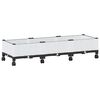 vidaXL Macetero de Jard&iacute;n con Ruedas Blanco 120 x 40 x 33 cm PP