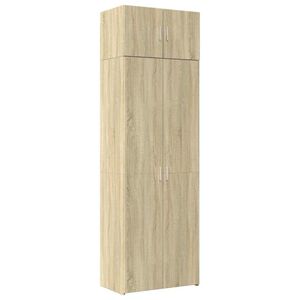 vidaXL Armario de madera de ingenier&iacute;a roble Sonoma 70x42,5x225 cm