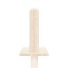 vidaXL &Aacute;rbol rascador para gatos de suelo a techo crema 250,5-276,5 cm