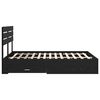 vidaXL Estructura de cama con caj&oacute;n con cabecera Madera contrachapada