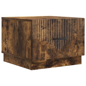vidaXL Mesa de Caf&eacute; Roble Ahumado 49 x 50 x 37 cm Madera de Ingenier&iacute;a