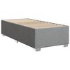 vidaXL Cama box spring con colch&oacute;n tela gris claro 100x200 cm