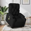vidaXL Sill&oacute;n reclinable de masaje elevable tela negro