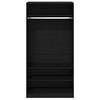 vidaXL Armario Roble negro 100 x 50 x 200 cm Madera contrachapada