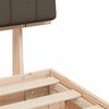 vidaXL Estructura de Cama con Cabecera Tapizada Taup&eacute; 80 x 200 cm
