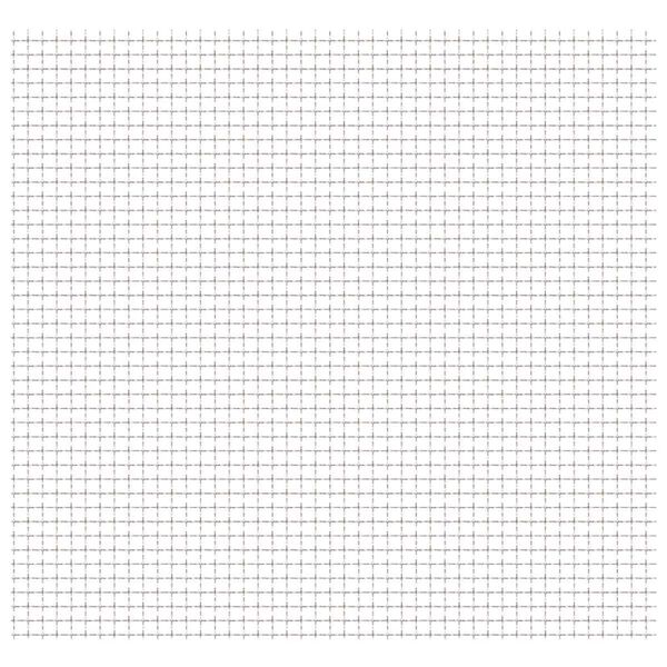 vidaXL Panel de malla alambre rizado acero inox. 100x85 cm 11x11x2 mm