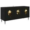 vidaXL Mueble de TV BREMEN 102 x 33 x 51 cm Roble Negro