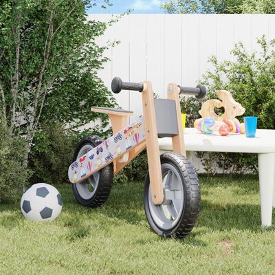 vidaXL Bicicleta de equilibrio para niños estampado gris