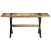 vidaXL Mesa de comedor de madera de mango rugosa 160x80x76 cm