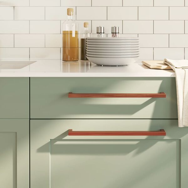 vidaXL Tiradores para armarios 20 uds acero inoxidable bronce 320 mm