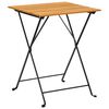 vidaXL Mesa bistr&oacute; de terraza madera maciza de acacia 55x54x71 cm