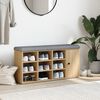 vidaXL Zapatero madera de ingenier&iacute;a roble Sonoma 102x32x50 cm