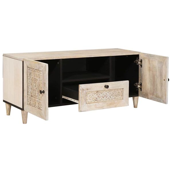 vidaXL Unidades de TV con cajón 105 x 33 x 46 cm Madera contrachapada