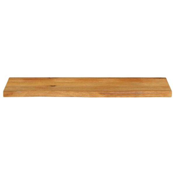 vidaXL Tablero de mesa borde natural madera maciza mango 110x20x2,5 cm