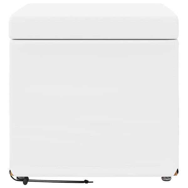 vidaXL Taburete 41 x 41 x 40 cm Cuero Sint&eacute;tico y Madera Fabricada