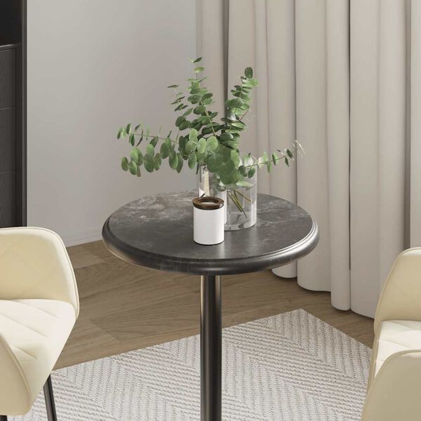 vidaXL Tablero para mesa m&aacute;rmol negro &Oslash;40x2,5 cm