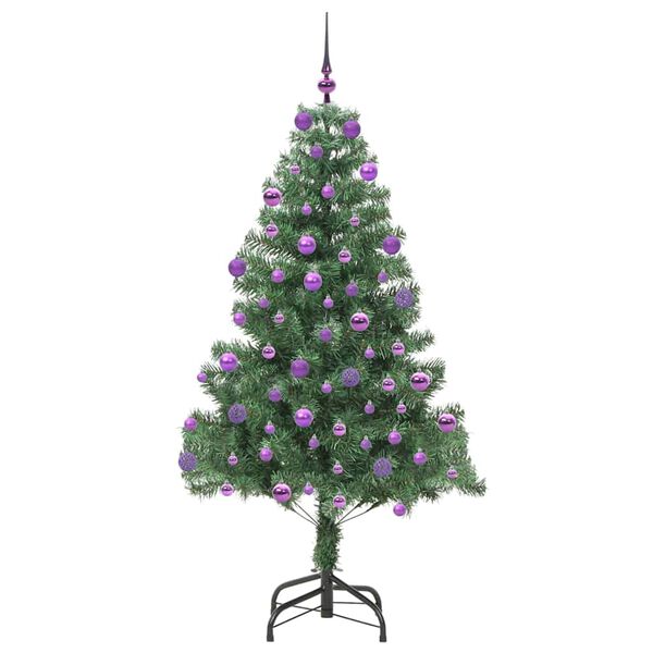 vidaXL &Aacute;rbol de Navidad con 300 LED con soporte Verde 180 cm PVC