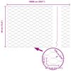 vidaXL Poste de Valla Plateado 100 x 0,4 m (malla de 50 mm) Acero