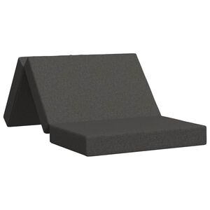 vidaXL Sof&aacute; Cama Plegable 80 x 67 x 45 cm Gris oscuro
