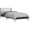 vidaXL Estructura de cama Roble Ahumado 80 x 200 cm