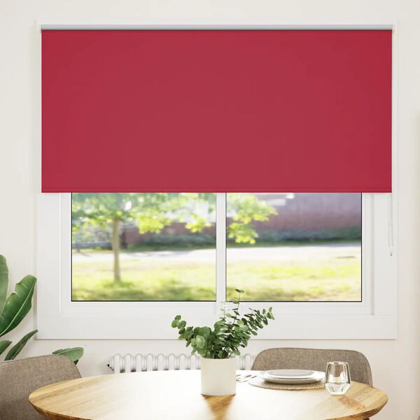 vidaXL Estor Enrollable Opaco Rojo 165x175 cm Tela Ancho 161,6 cm