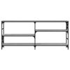 vidaXL Mesa consola madera de ingenier&iacute;a gris Sonoma 180x29x76,5 cm
