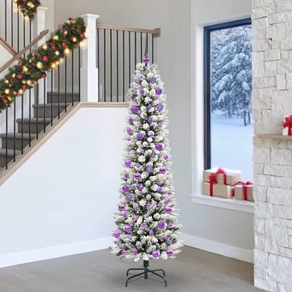 vidaXL Árbol de Navidad artificial 240 cm PVC, Metal y Plástico