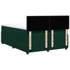vidaXL Cama box spring con colch&oacute;n terciopelo verde oscuro 160x200 cm