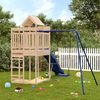 vidaXL Parque infantil de exterior madera maciza de pino