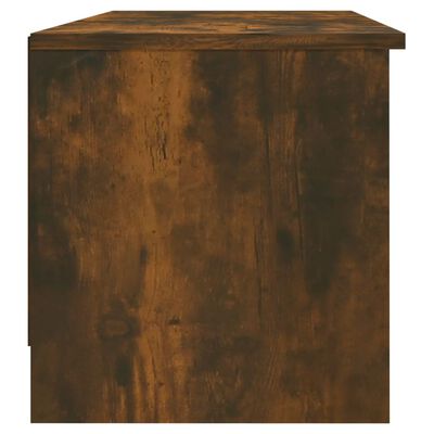 vidaXL Mueble de TV madera contrachapada roble ahumado 102x35,5x36,5cm