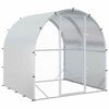 vidaXL Gallinero Plateado 200 x 200 x 200 cm Acero Galvanizado
