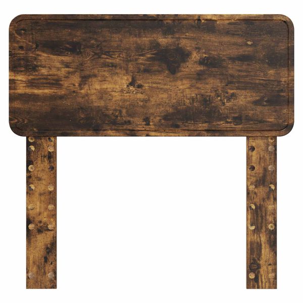 vidaXL Cabecero Roble ahumado 75 cm Madera contrachapada