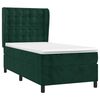 vidaXL Cama box spring con colch&oacute;n terciopelo verde oscuro 80x200 cm
