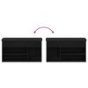 vidaXL Banco para zapatos Negro 80 x 30 x 45 cm Madera contrachapada