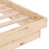 vidaXL Estructura de cama de madera maciza 90x200 cm