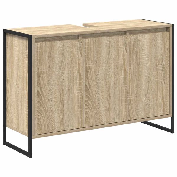 vidaXL Gabinete de Ba&ntilde;o Sonoma 90 x 30 x 60 cm Madera contrachapada