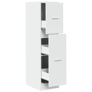 vidaXL Armario botiqu&iacute;n madera de ingenier&iacute;a blanco 30x41x118 cm