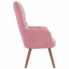 vidaXL Sillón de relax de terciopelo rosa