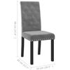 vidaXL Sillas de comedor 4 unidades terciopelo gris oscuro