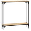 vidaXL Mesa consola roble Sonoma 75x22,5x75 cm madera de ingenier&iacute;a